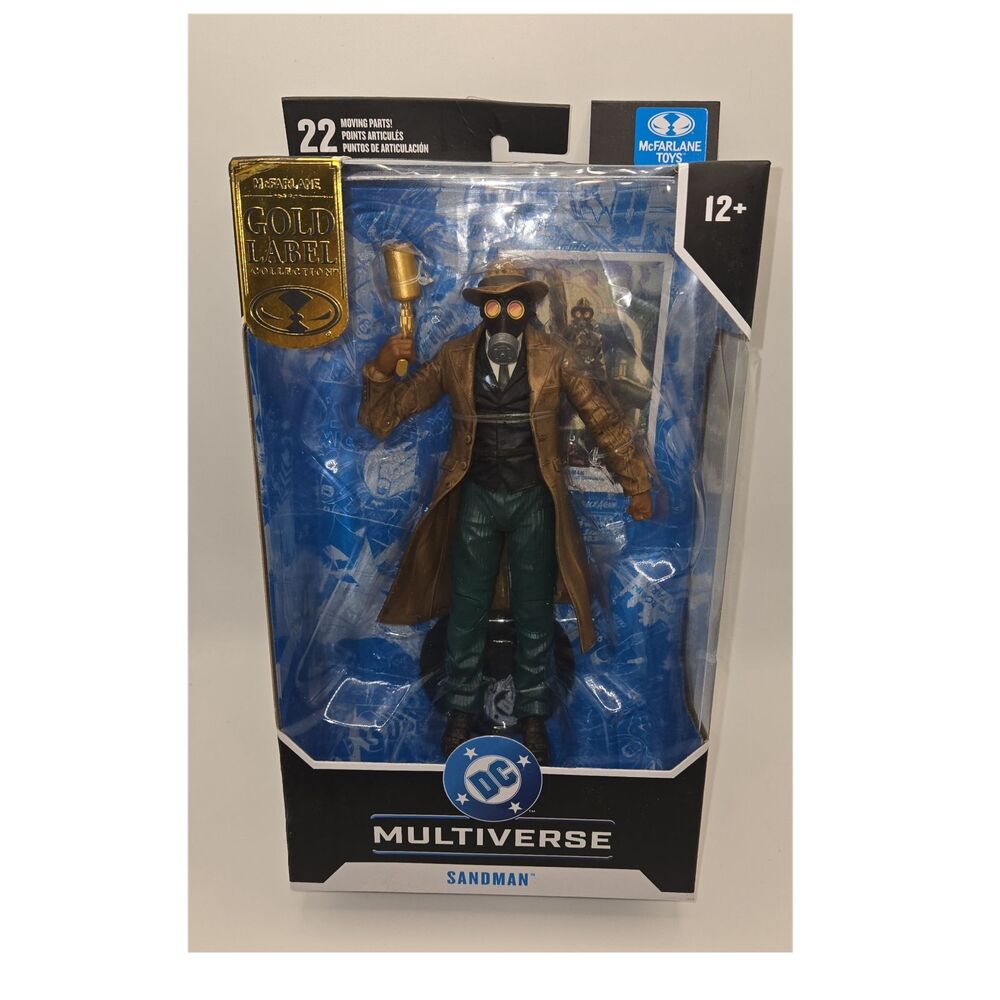 McFarlane Toys DC Multiverse Sandman Gold Label Figure w/ Mace Card 12+